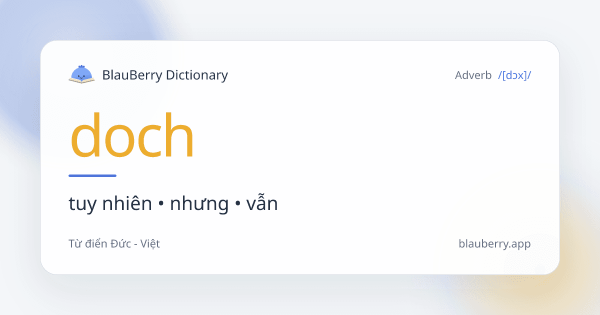 Tuyệt Chiêu Dùng Từ "doch" Để Nói Chuyện Như Người Bản Xứ