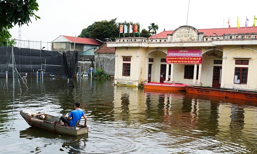 Eine Lösung für das Hochwasser-Dorf bei Hanoi