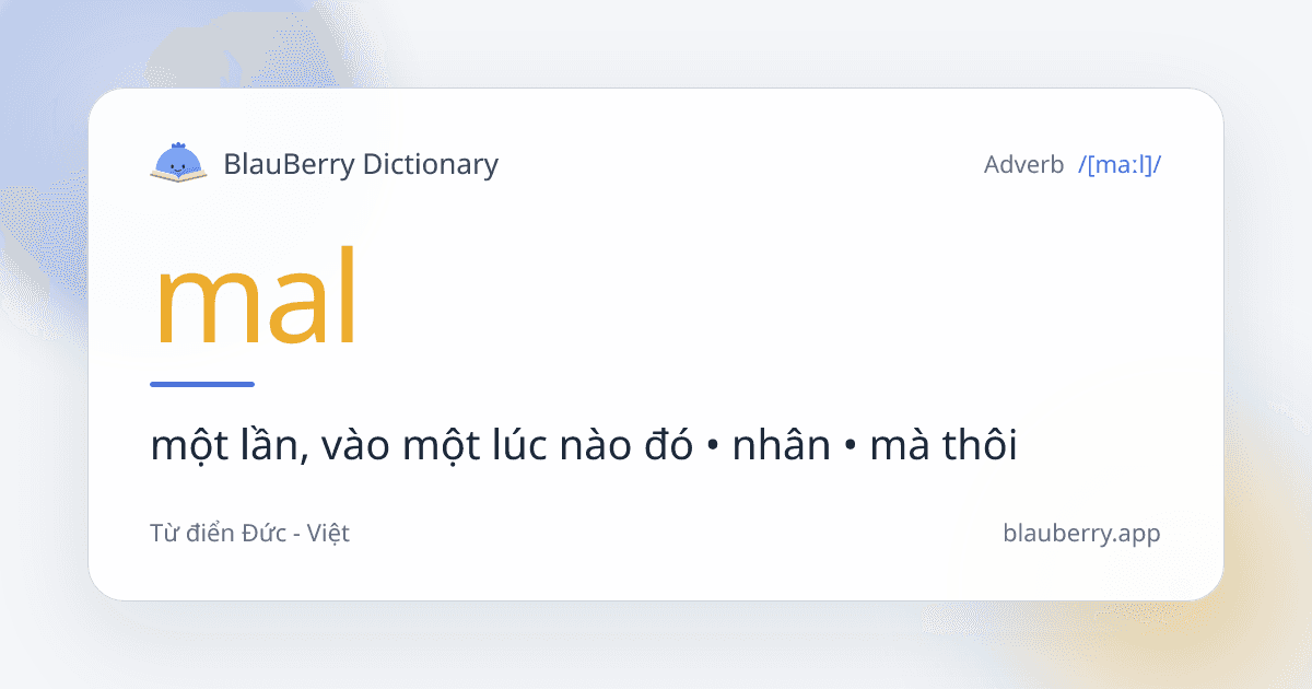 Nghệ Thuật Dùng Từ "mal" Như Người Bản Xứ